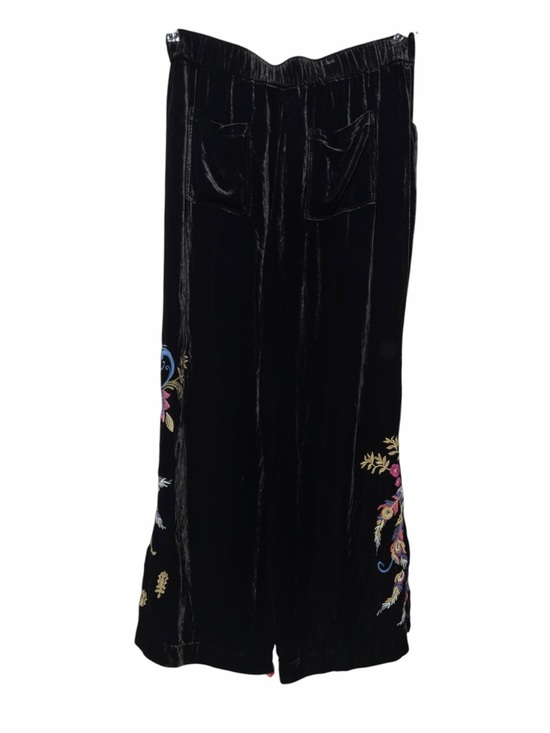 NWT Johnny Was Workshop Steffania Velvet Wide Leg Embroidered Pants XL - Picture 3 of 9